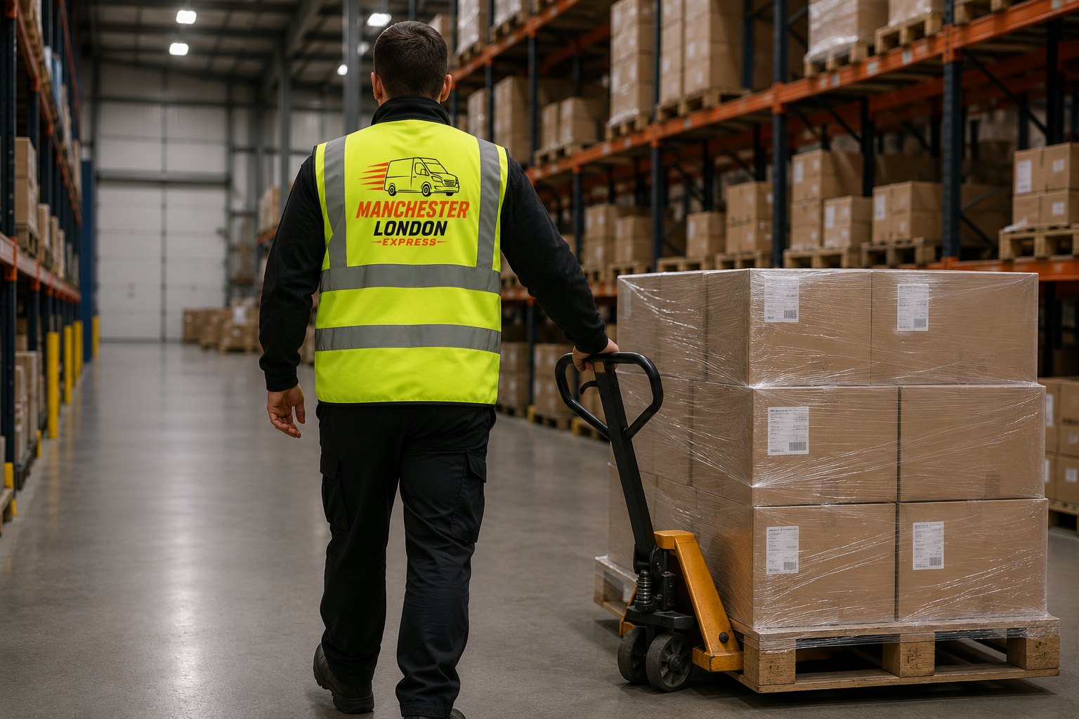 Warehouse pallet delivery